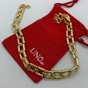 UNO de 50 Necklace LOLITA Necklace squared links and a lobster clasp Gold-plated